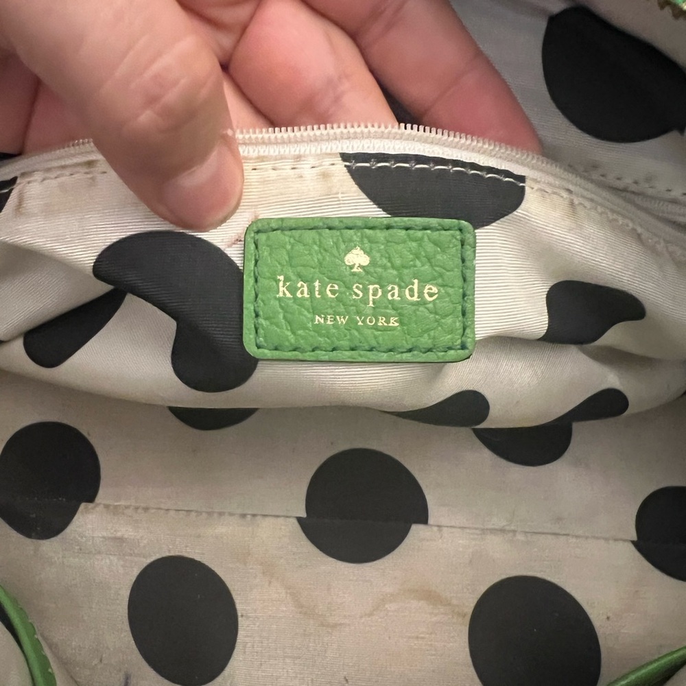 Kate Spade Green Leather Tote Bag - Picture 9 of 11
